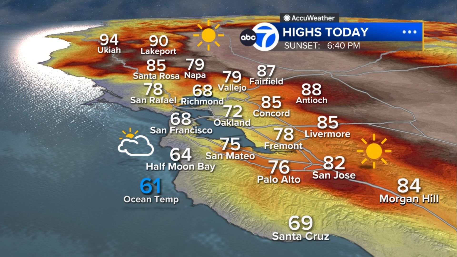 AccuWeather Forecast: Relief from heat is here with fog along the coast
       — ABC 7 Bay Area, Tiburon Community news
