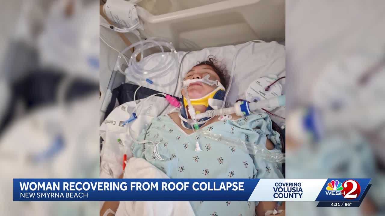Mother of 2 recovering after roof collapse in New Smyrna Beach — WESH 2 Orlando, Tiburon Community news