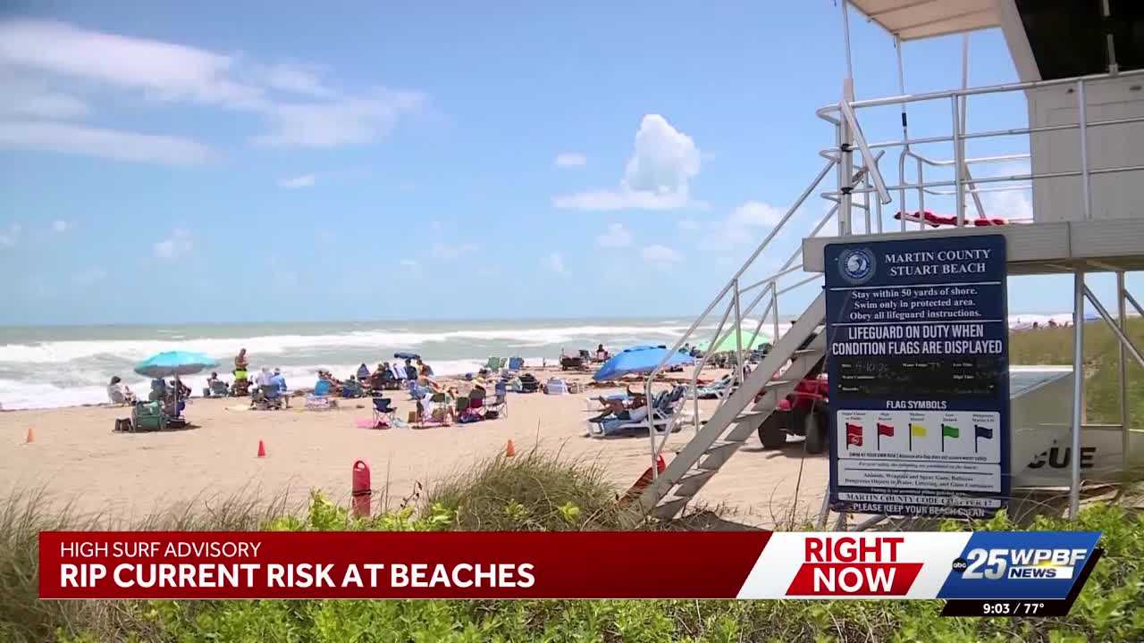 South Florida beaches under rip current warning as lifeguards urge swimmers to stay safe — WPBF West Palm Beach, Tiburon Sports news
