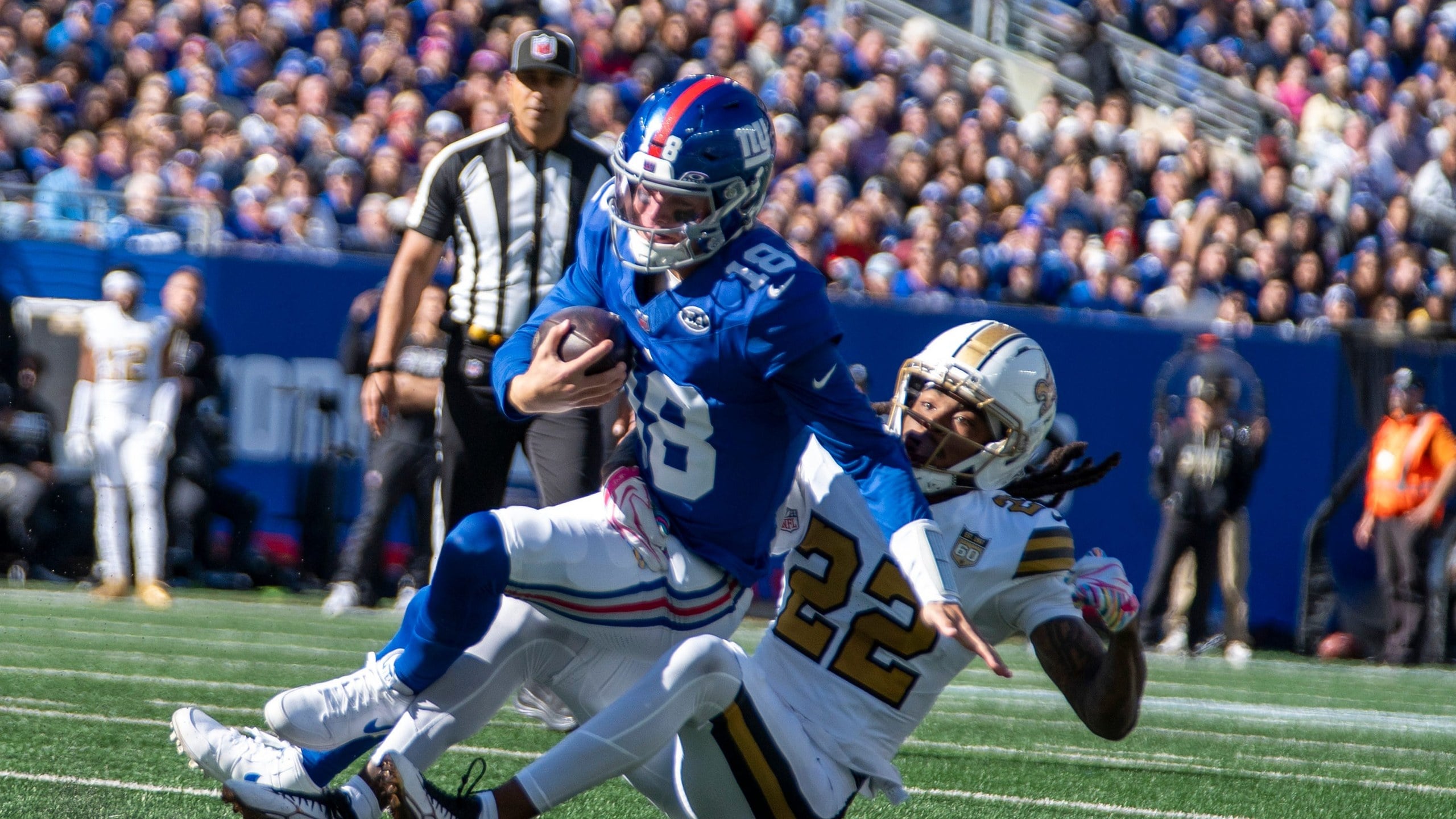 Giants Get Full JJ McCarthy Experience vs Saints — Minnesota Sports Fan, Tiburon Sports news