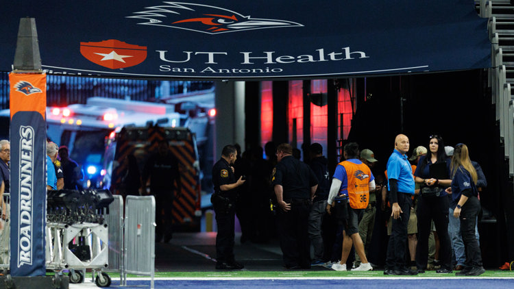 Military member dies after falling while rappelling from Alamodome's ceiling before UTSA vs. Navy game — KENS 5 (San Antonio), Tiburon Sports news